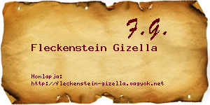 Fleckenstein Gizella névjegykártya